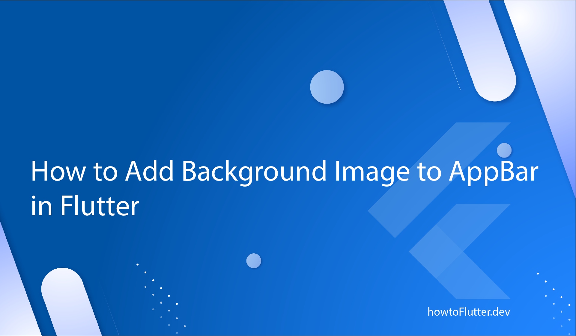 How to Add Background Image to AppBar in Flutter - How to Flutter