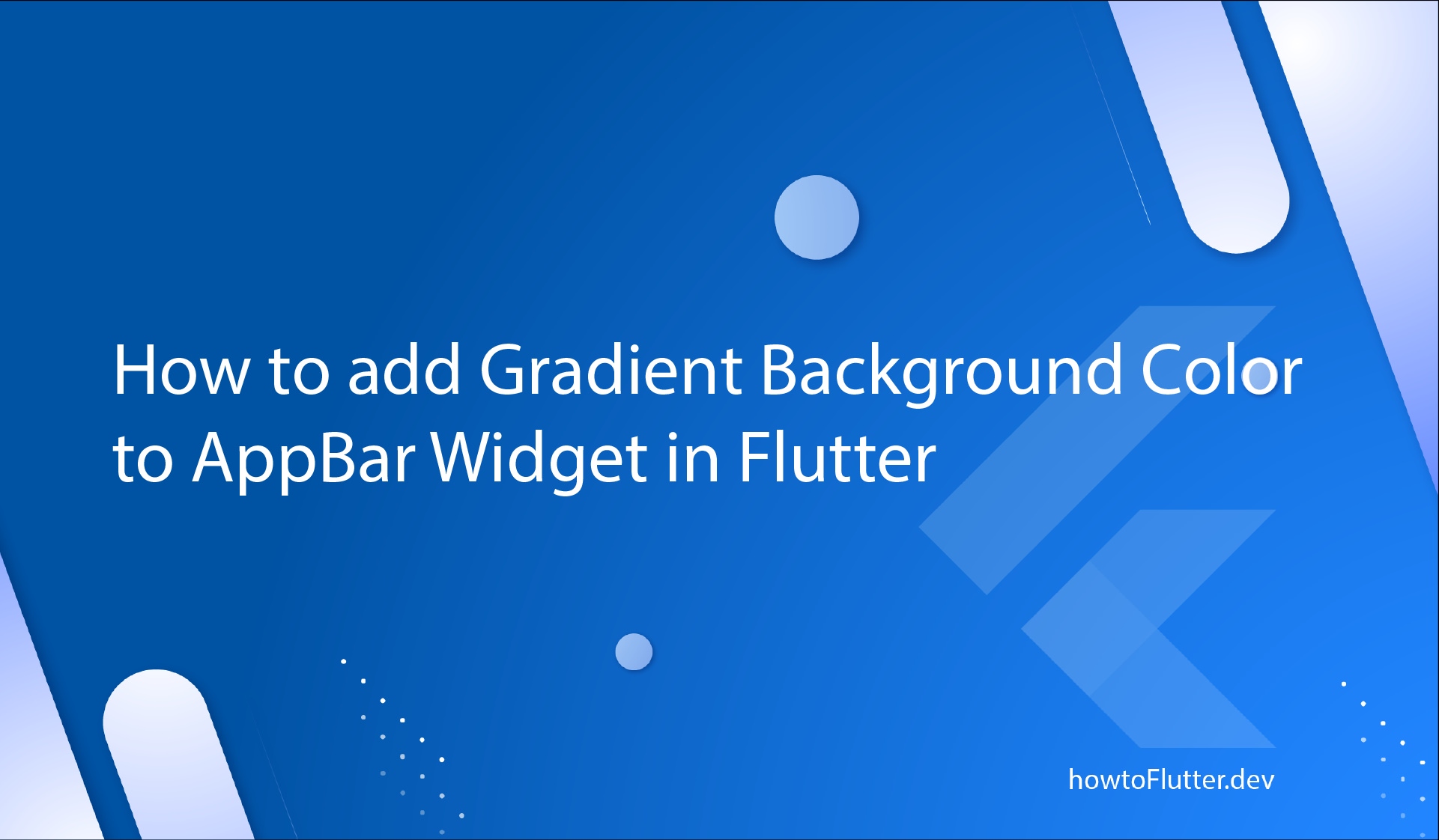 How to add Gradient Background Color to AppBar Widget in Flutter - How to  Flutter